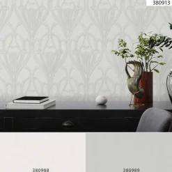 Vliestapete Barock Klassik creme-weiß Mata Hari 38091-3