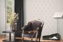 Vliestapete Barock Klassisch grau weiß P+S 13396-30