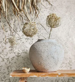 Vliestapete 34291 Barock Muster Grau Gold Marburg