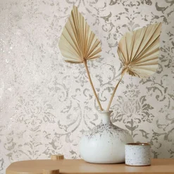 Vliestapete 34291 Barock Muster Grau Gold Marburg