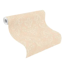Vliestapete Barock Ornament rosé Glanz Rasch 570601