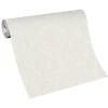 Vliestapete BarockWeiß Creme Metallic 10288-14