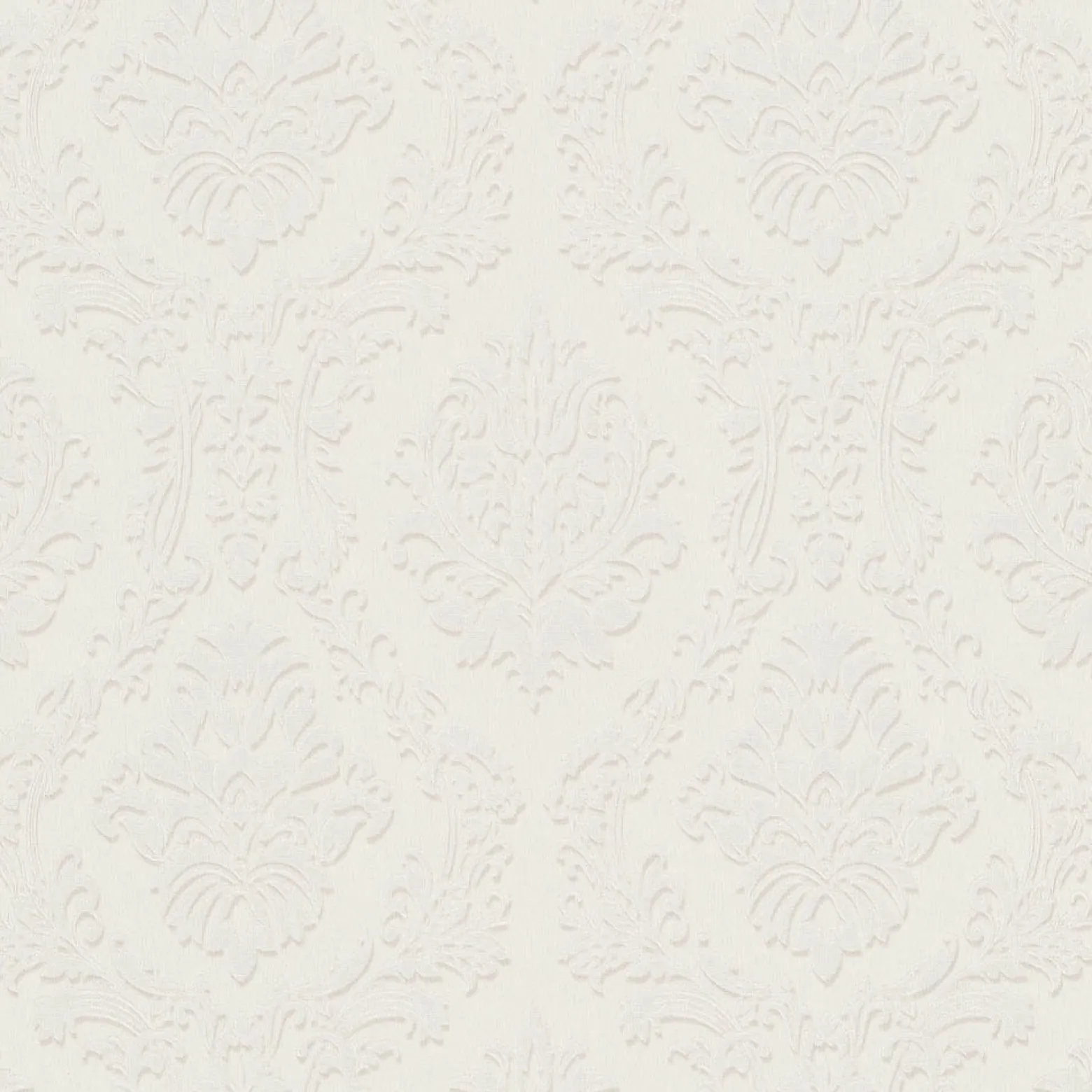 Vliestapete BarockWeiß Creme Metallic 10288-14