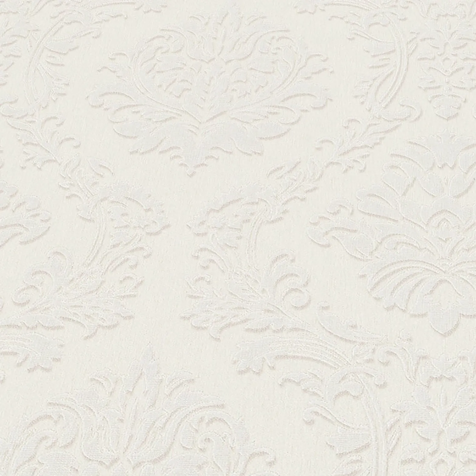 Vliestapete BarockWeiß Creme Metallic 10288-14