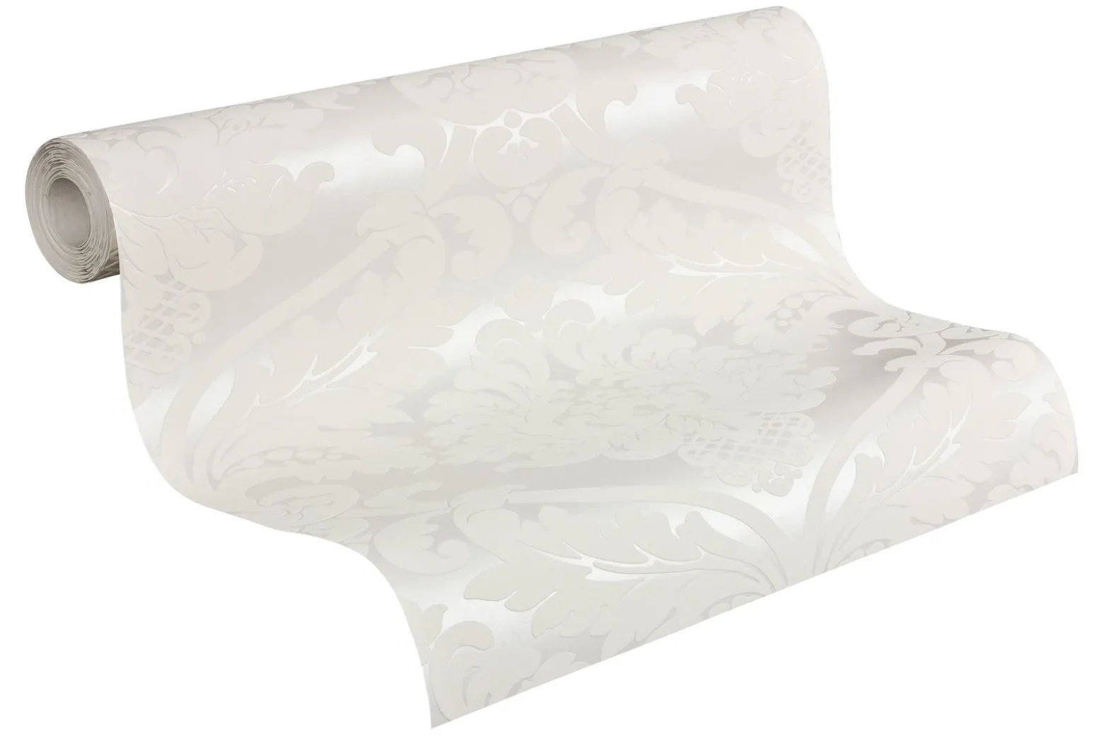 Vliestapete Barock weiß creme livingwalls Metallic 5543-38