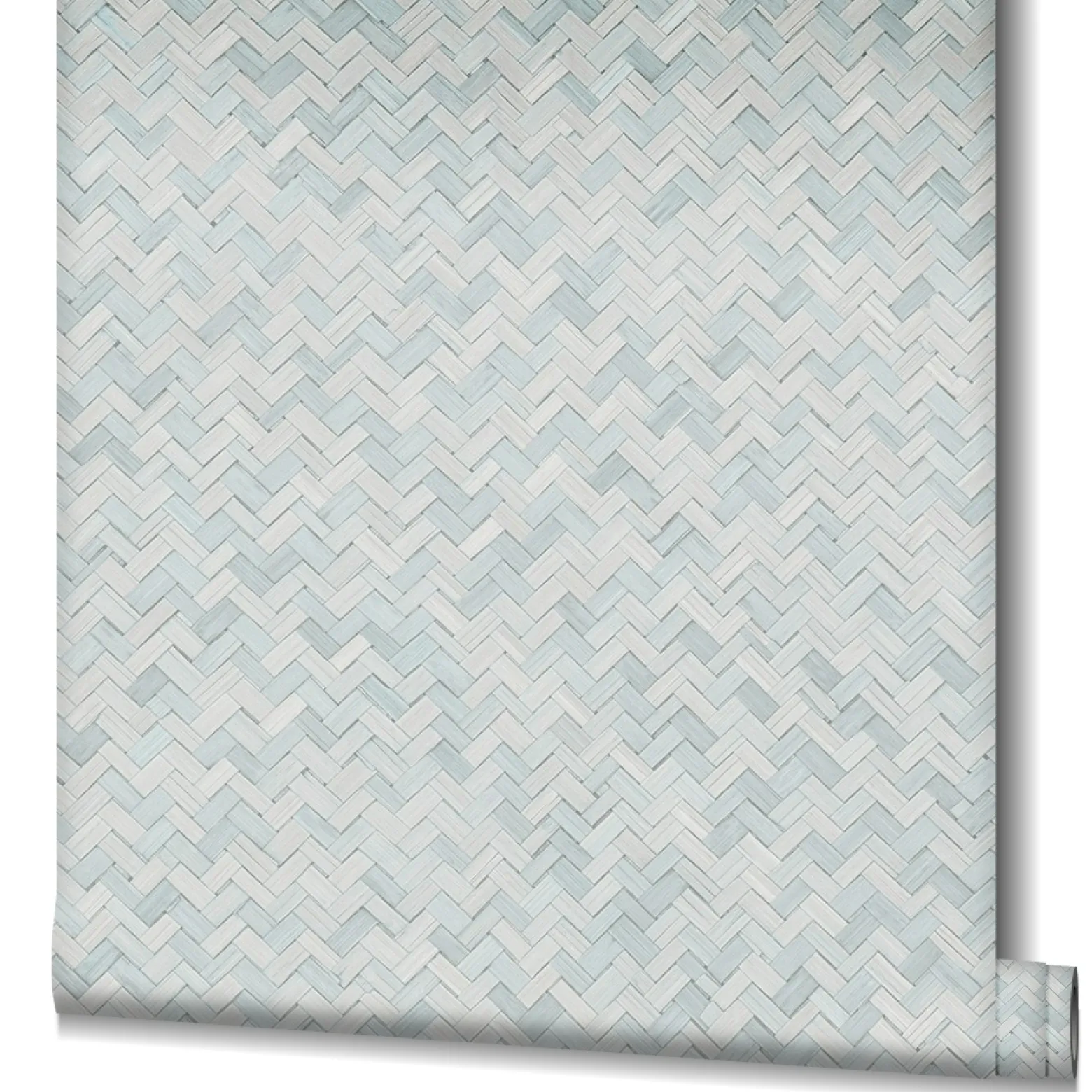 Vliestapete Bast Holz Rattan grau-blau 33312