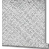 Vliestapete Bast Holz Rattan grau 33314