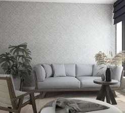 Vliestapete Bast Holz Rattan grau 33314