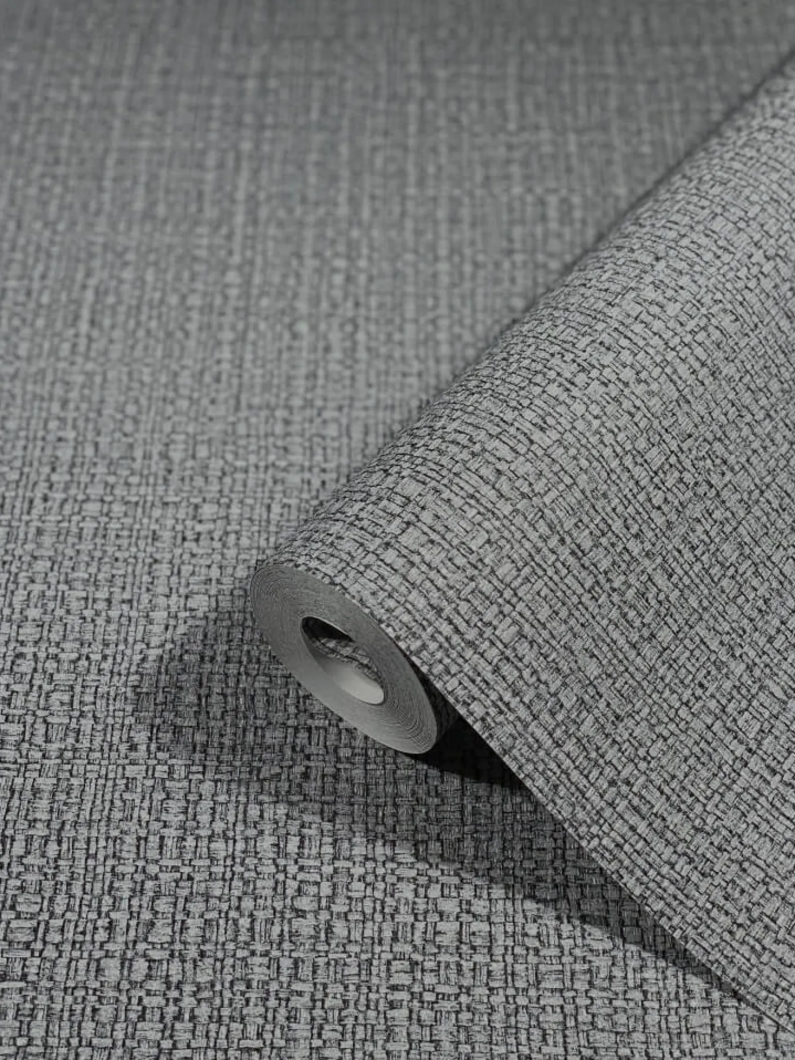 Vliestapete Bast-Optik Metallic grau silber 32808