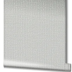 Vliestapete Bast-Optik Metallic grau silber 32806