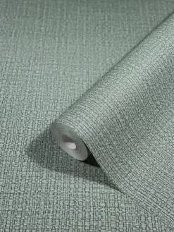 Vliestapete Bast-Optik Metallic silber 32811