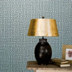 Vliestapete Bast-Optik Metallic silber 32811