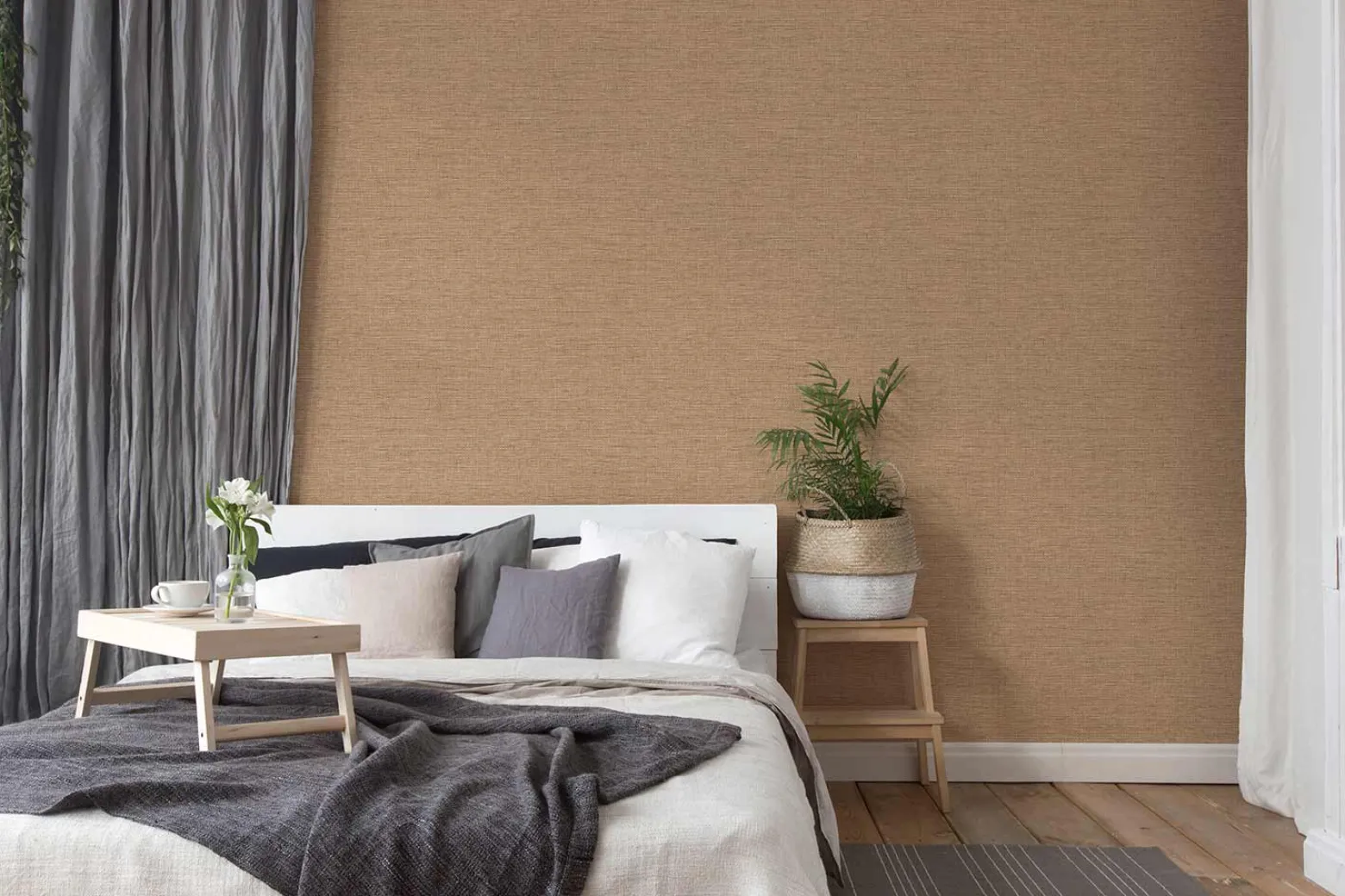 Vliestapete Bast Struktur braun beige 38527-7