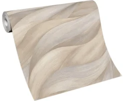 Vliestapete Beige Blattmotiv 10257-02 Erismann