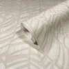 Vliestapete Beige Grau Blatt Muster Marburg 32973