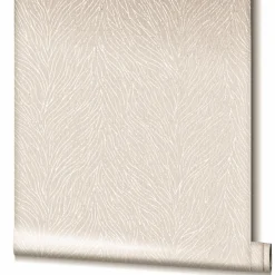 Vliestapete Beige Perlmutt Struktur Linien Marburg 58426