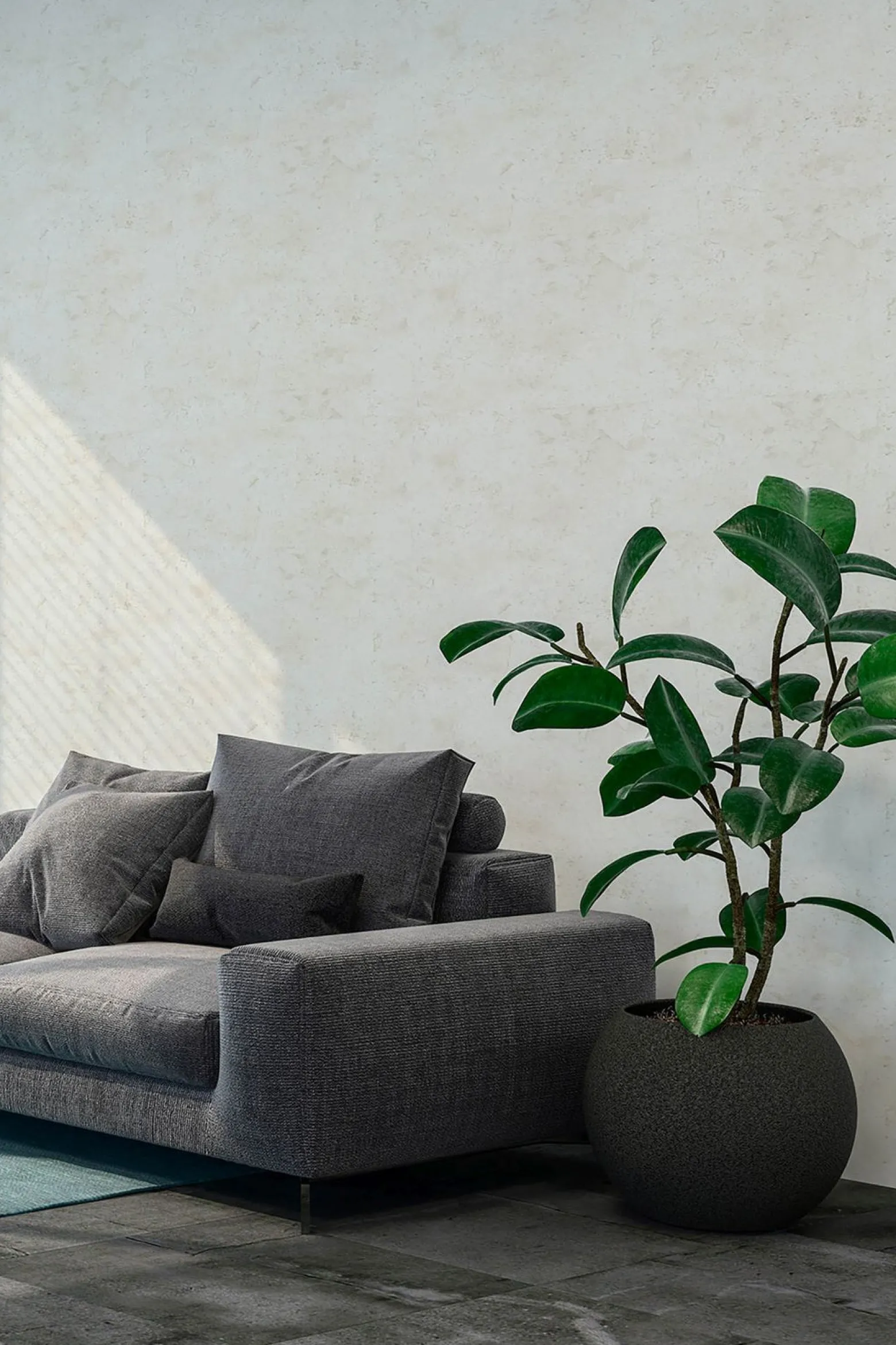 Vliestapete Beton creme grau 37429-4