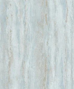 Vliestapete Betonoptik Blau Weiß Silber Metallic 35165