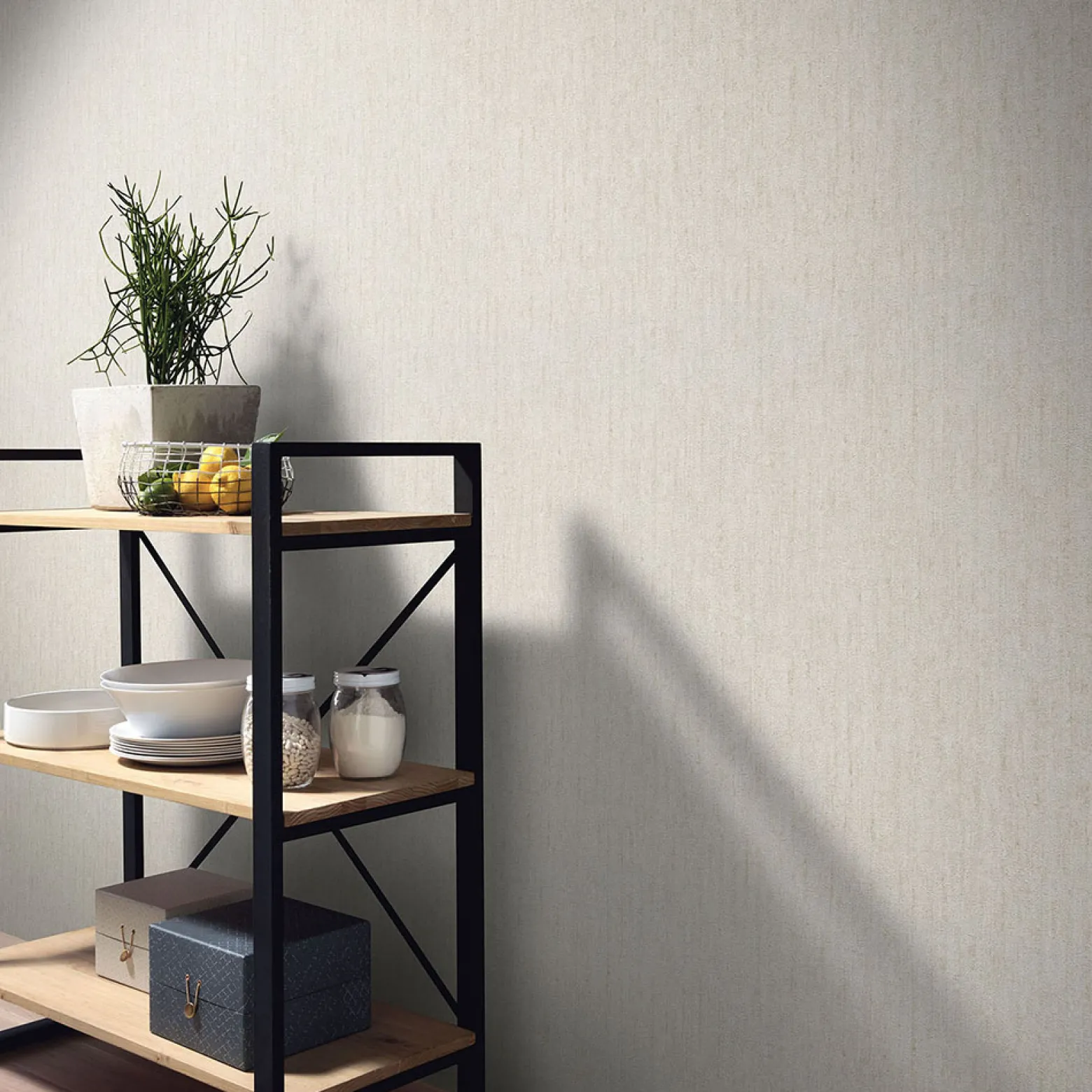 Vliestapete Beton Optik Creme Beige Glitzer 10389-02