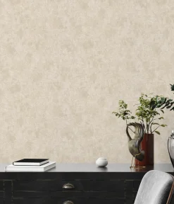 Vliestapete Beton Optik Creme Silber Metallic 38969-5