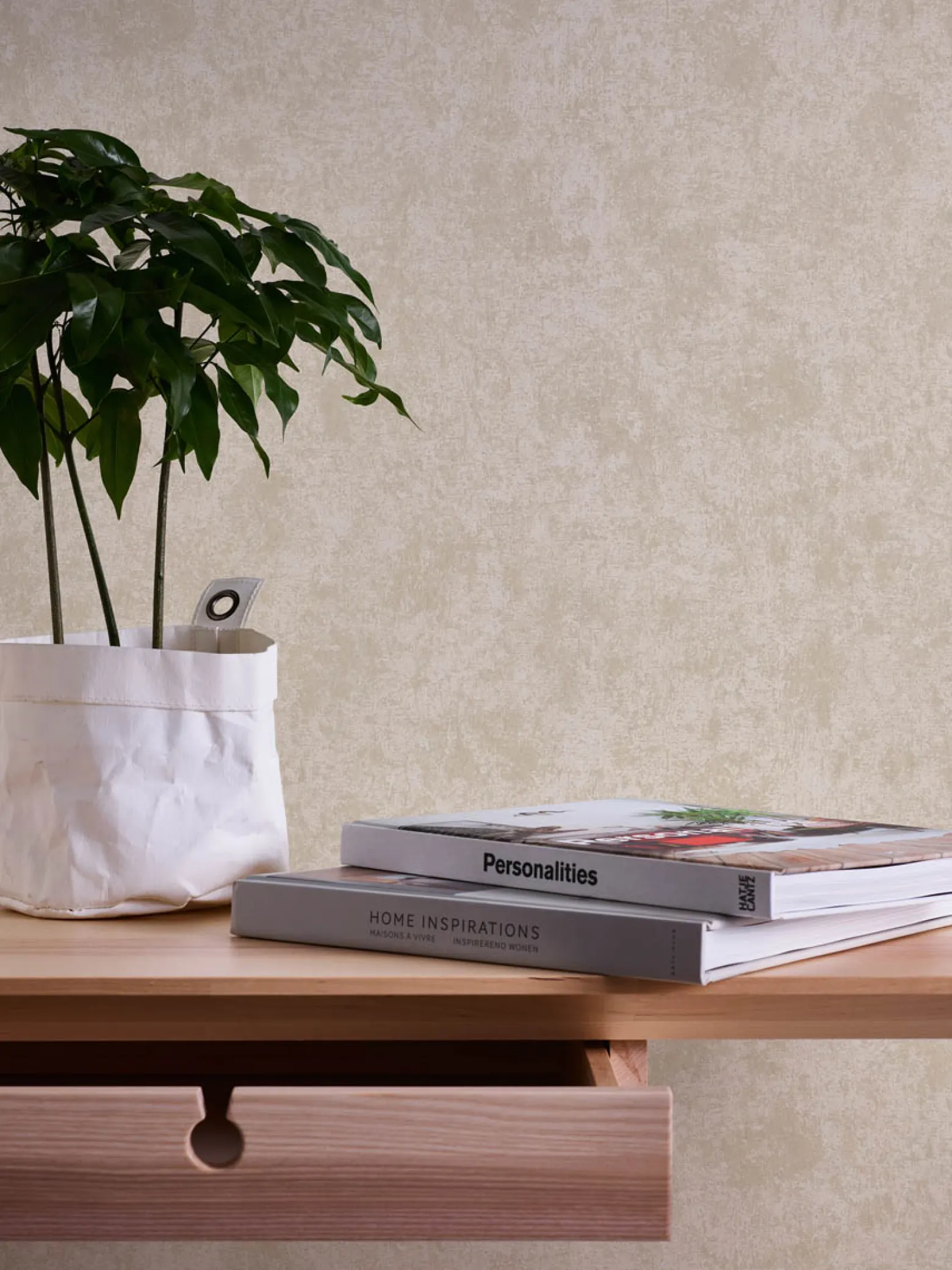 Vliestapete Beton Optik Creme Silber Metallic 38969-5