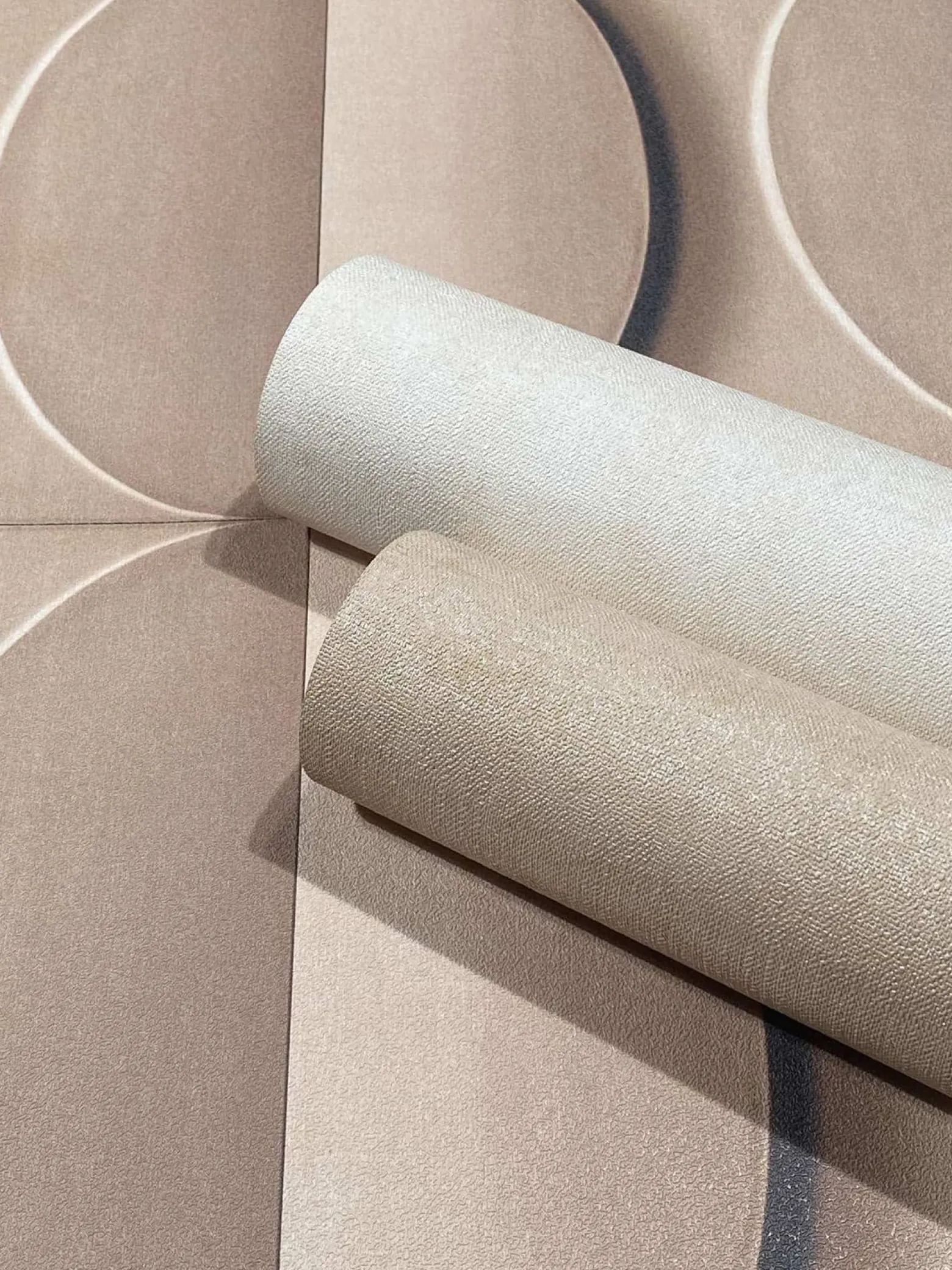 Vliestapete Betonoptik 3D Effekt Grafik Beige Braun 34490