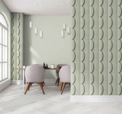 Vliestapete Betonoptik 3D Effekt Grafik Grün Grau 34488