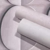 Vliestapete Betonoptik 3D Effekt Grafik Rosa Grau 34487
