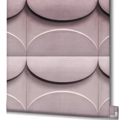 Vliestapete Betonoptik 3D Effekt Grafik Rosa Grau 34487