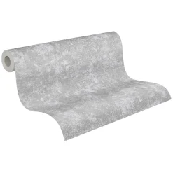 Vliestapete Beton Optik Grau Silber Metallic 38969-2