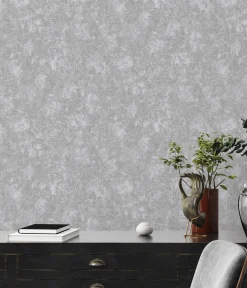 Vliestapete Beton Optik Grau Silber Metallic 38969-2