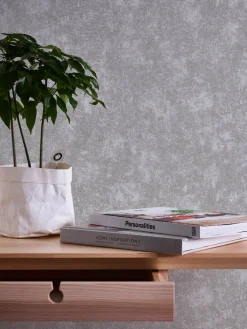 Vliestapete Beton Optik Grau Silber Metallic 38969-2