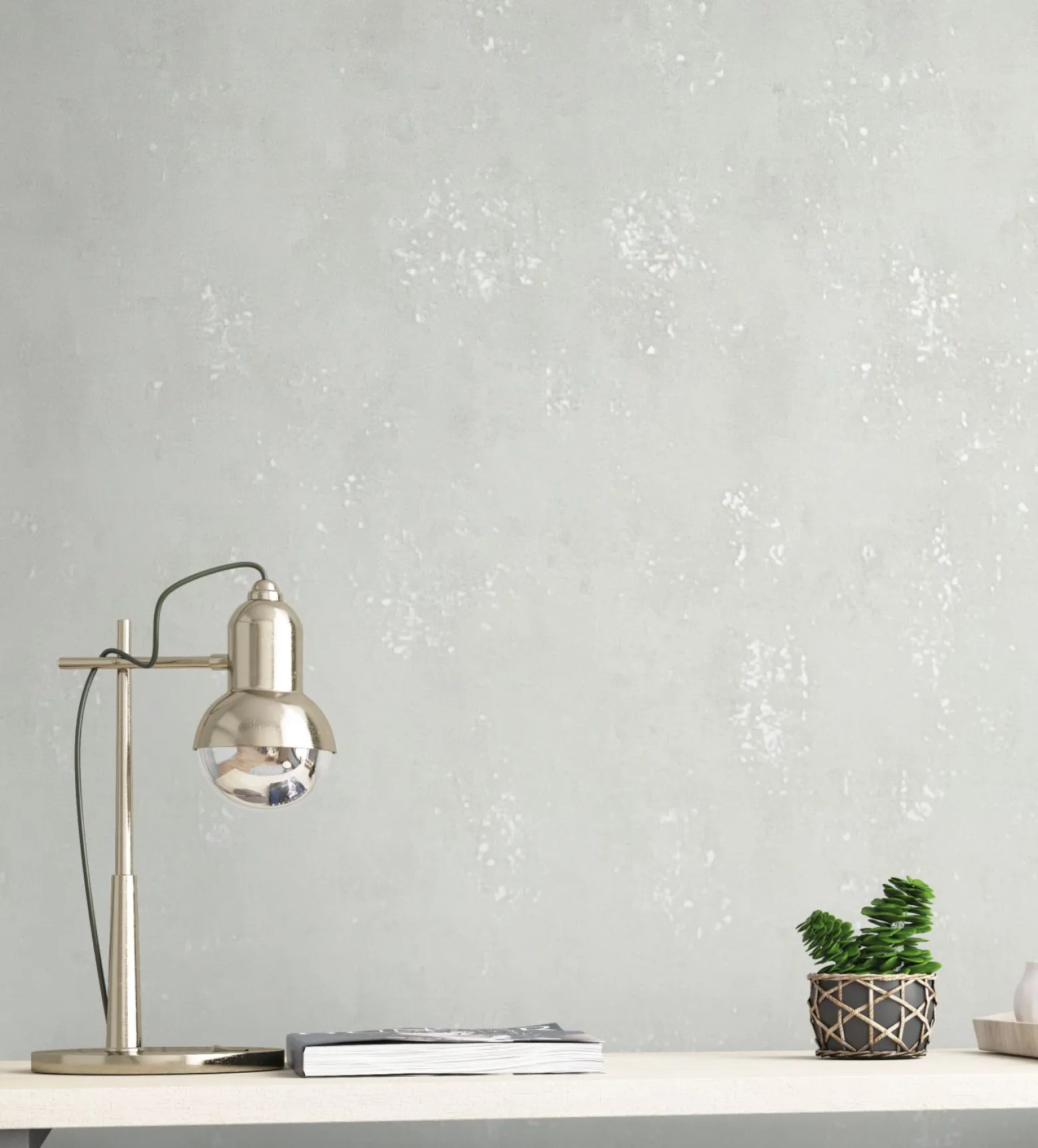 Vliestapete Beton-Optik Metallic weiß grau 32611