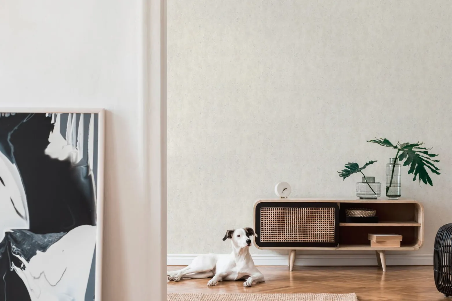 Vliestapete Beton-Optik Used creme grau 36600-2