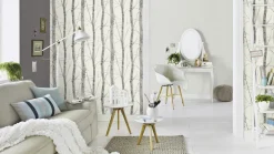 Vliestapete Birke Baum weiß grau Instawalls 5433-47