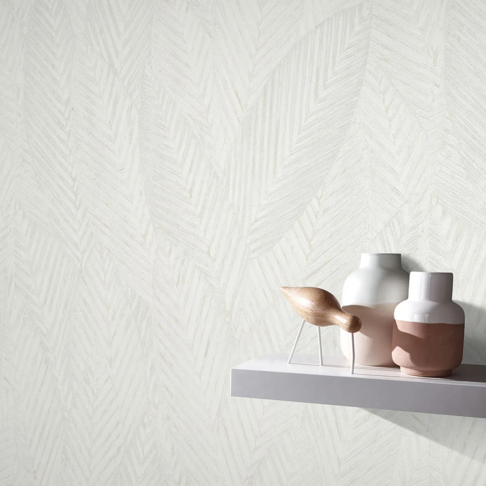 Vliestapete Blattmuster Dschungel Creme 10391-31