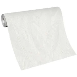 Vliestapete Blattmuster Dschungel Creme 10391-31