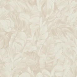 Vliestapete Blattmuster Dschungel Beige Creme 10416-02
