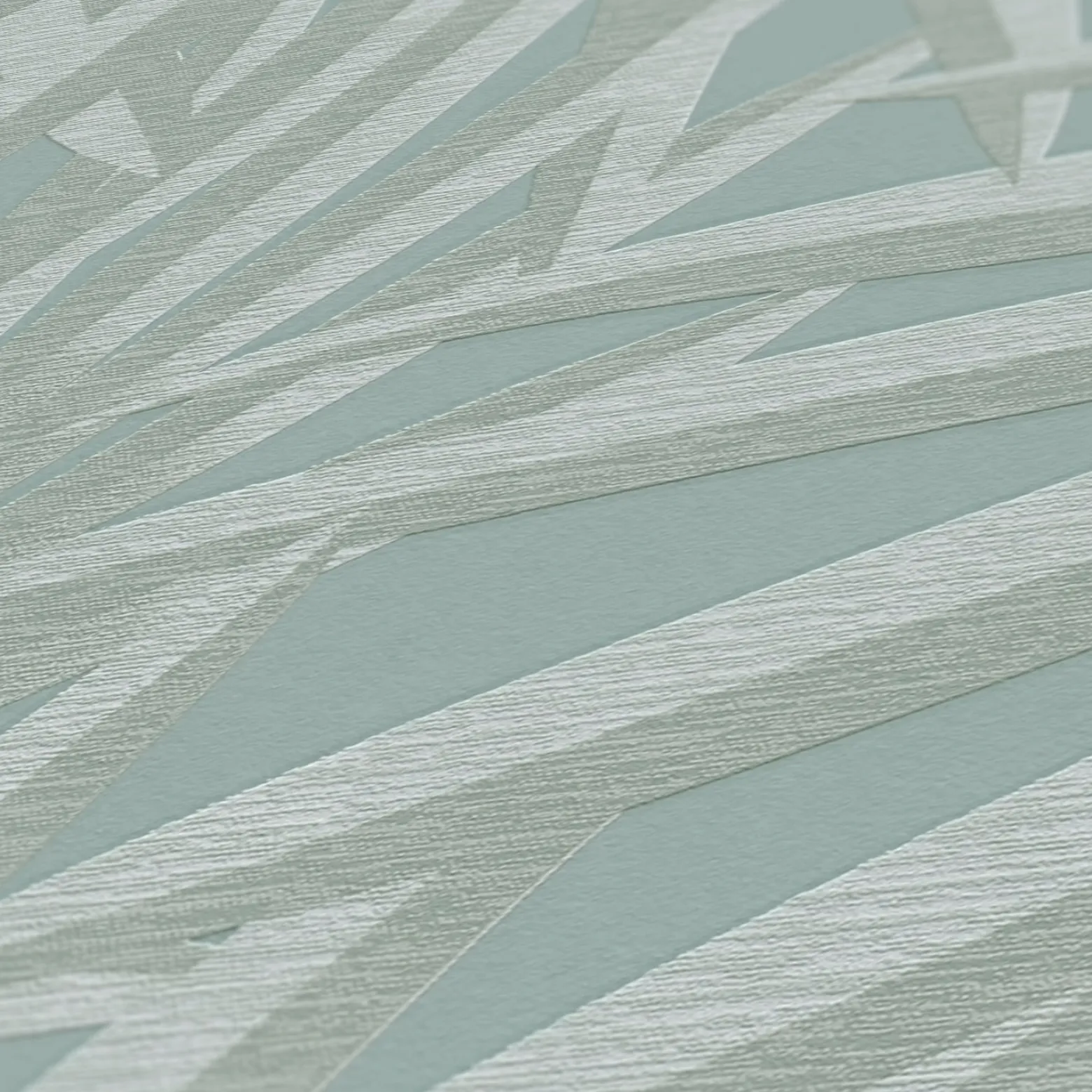 Vliestapete Blattmuster Dschungel Blau Grau 39338-4
