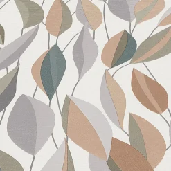 Vliestapete Blattmuster Grau Beige Grün 10431-07