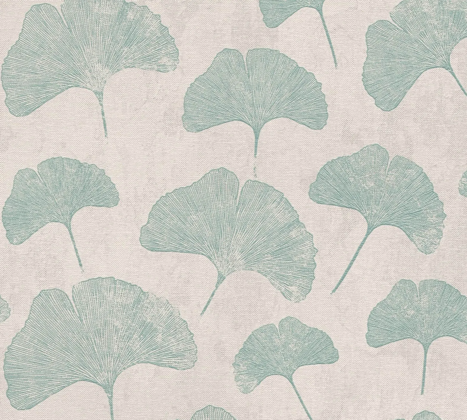 Vliestapete Blattmuster Struktur Beige Grün 38966-3