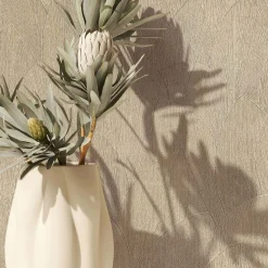Vliestapete Blattmuster Struktur Beige Braun 35387