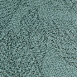 Vliestapete Blattmuster Tropen Petrol Metallic 79064-4