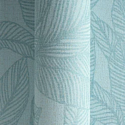 Vliestapete Blattmuster Tropen Blau Metallic 79064-3