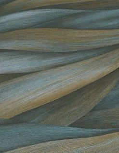 Vliestapete Blau Grün Blattmotiv 10257-08