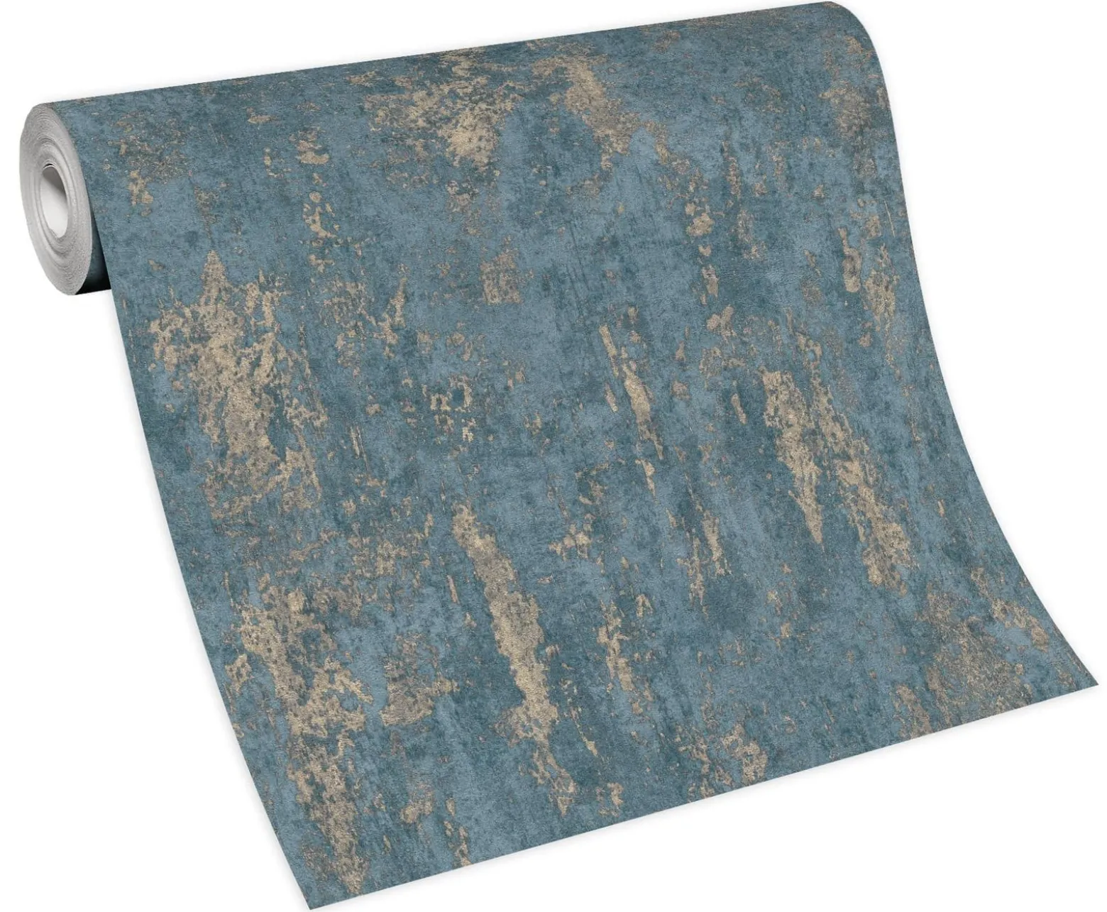 Vliestapete Blau Metallic Putz Optik 10273-08 Erismann