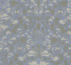 Vliestapete blau Opulence Blumen Marburg 56003