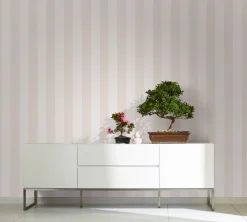 Vliestapete Blockstreifen beige weiß Hailey 82260