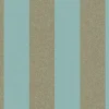 Vliestapete Blockstreifen blau gold Metallic 31326