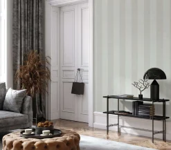 Vliestapete Block Streifen Beige Grau Creme Glitzer 34412
